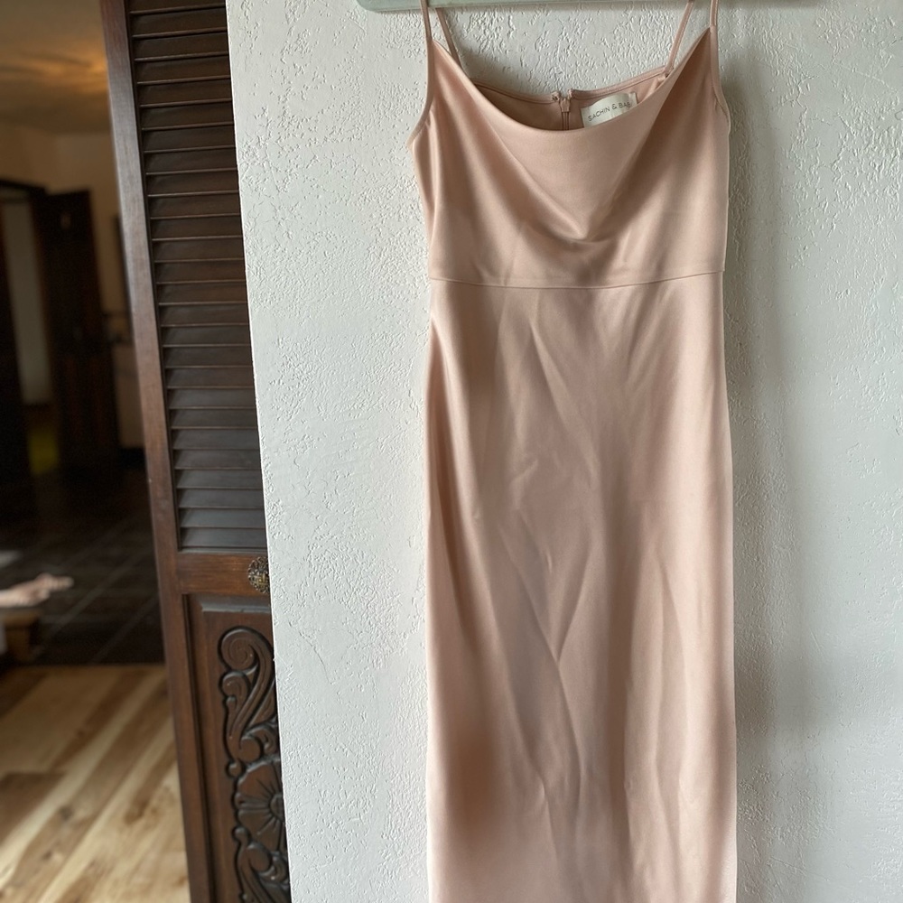 Sachin + Babi Pink Satin Dress - Picture 4 of 11